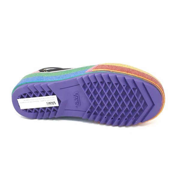 Vans Old Skool Stacked Platform Rainbow Pride Shoe Sneaker Womens Size 5 US NEW - Picture 3 of 9